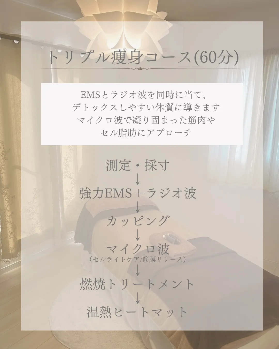 トリプル痩身コース5回の変化【安佐南区エステ/足痩せ/お腹痩...
